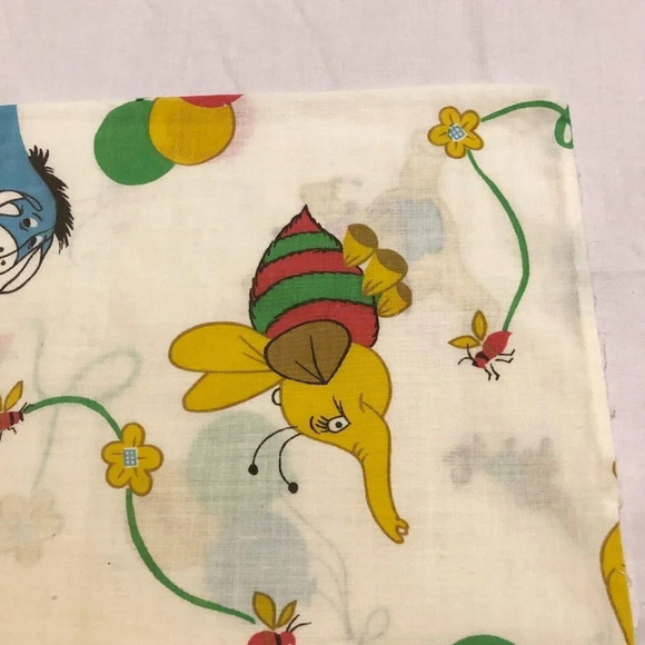 Vintage Winnie The Pooh Pillow Case Eeyore Kanga Owl - Picture 4 of 16